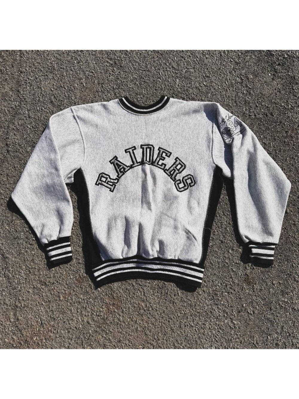 Vintage Bo Jackson Los Angeles Raiders Crewneck Pullover Men L Rare Made In USA